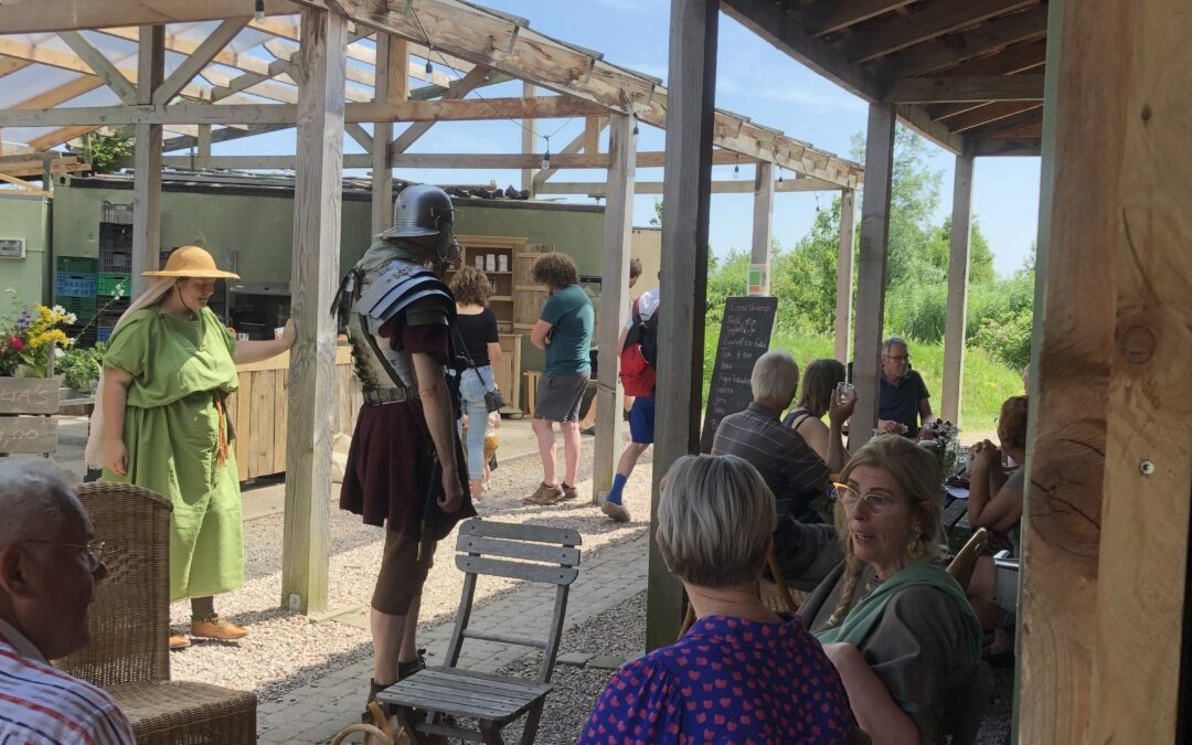 Hortus Populus Bodegraven, Romeinse soldatenbarak op een biologische pluk- en oogsttuin